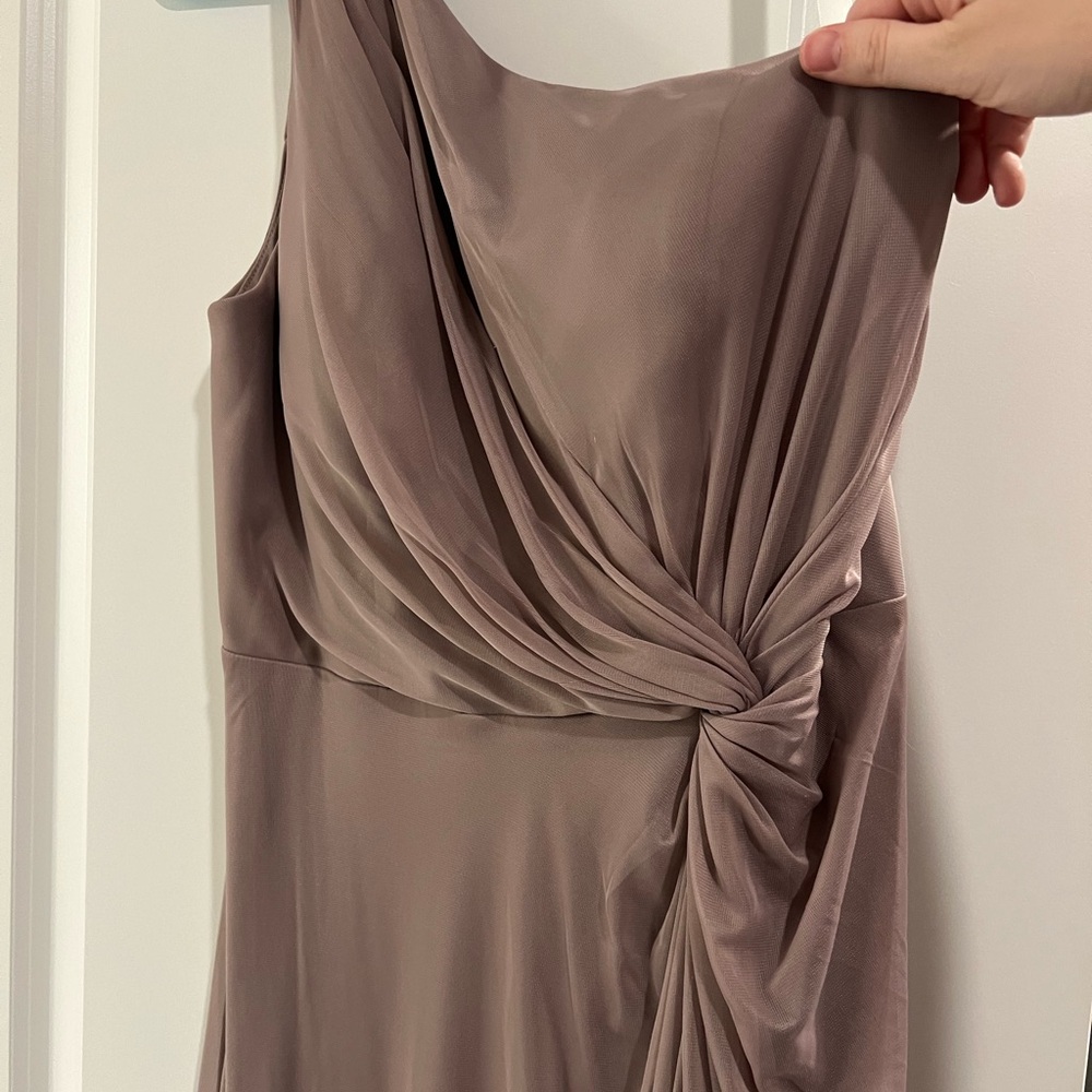 Azazie Brooke Dusk dress. Size A14. Slightly hemmed